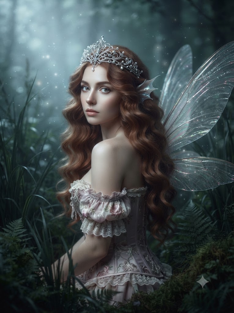 Woodland Queen: A High-Definition 8k Fairy Portrait