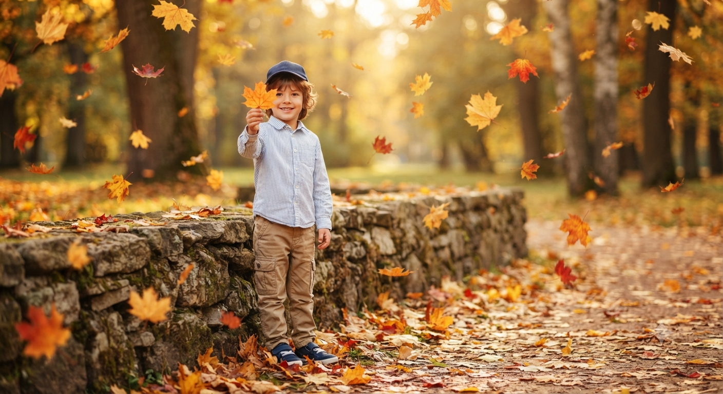 Autumn Magic: Heartwarming Children's Fall Editorial