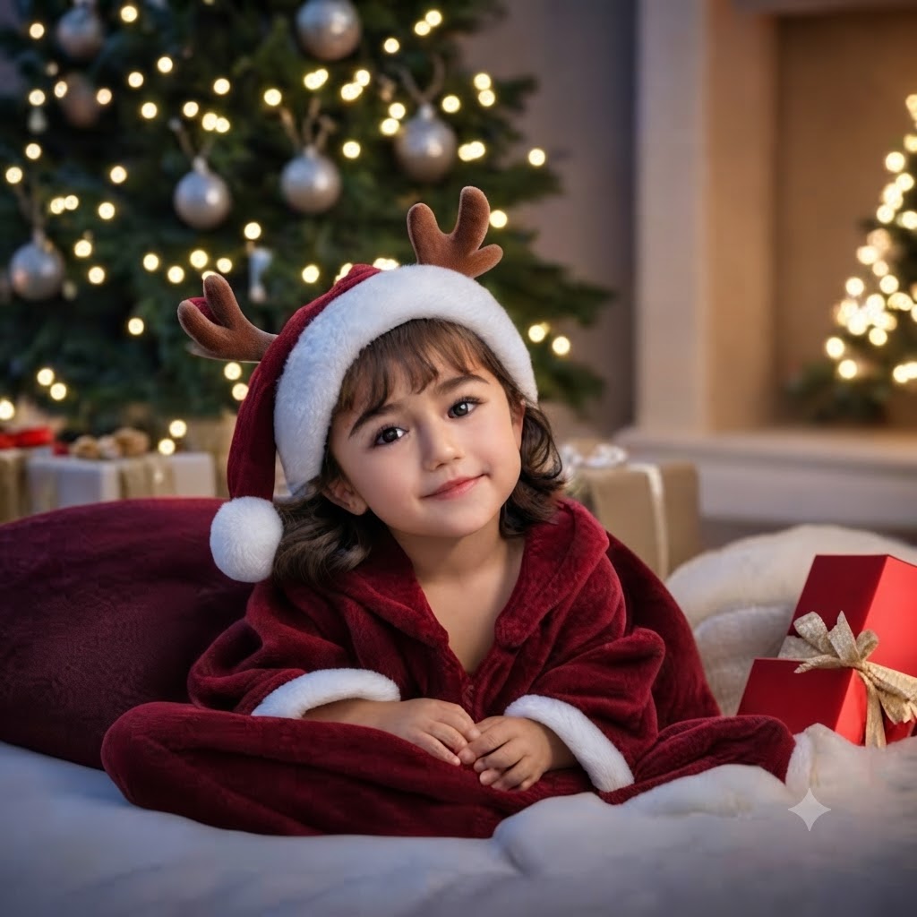 The Reindeer Noel: A High-Definition 8k Fine-Art Portrait