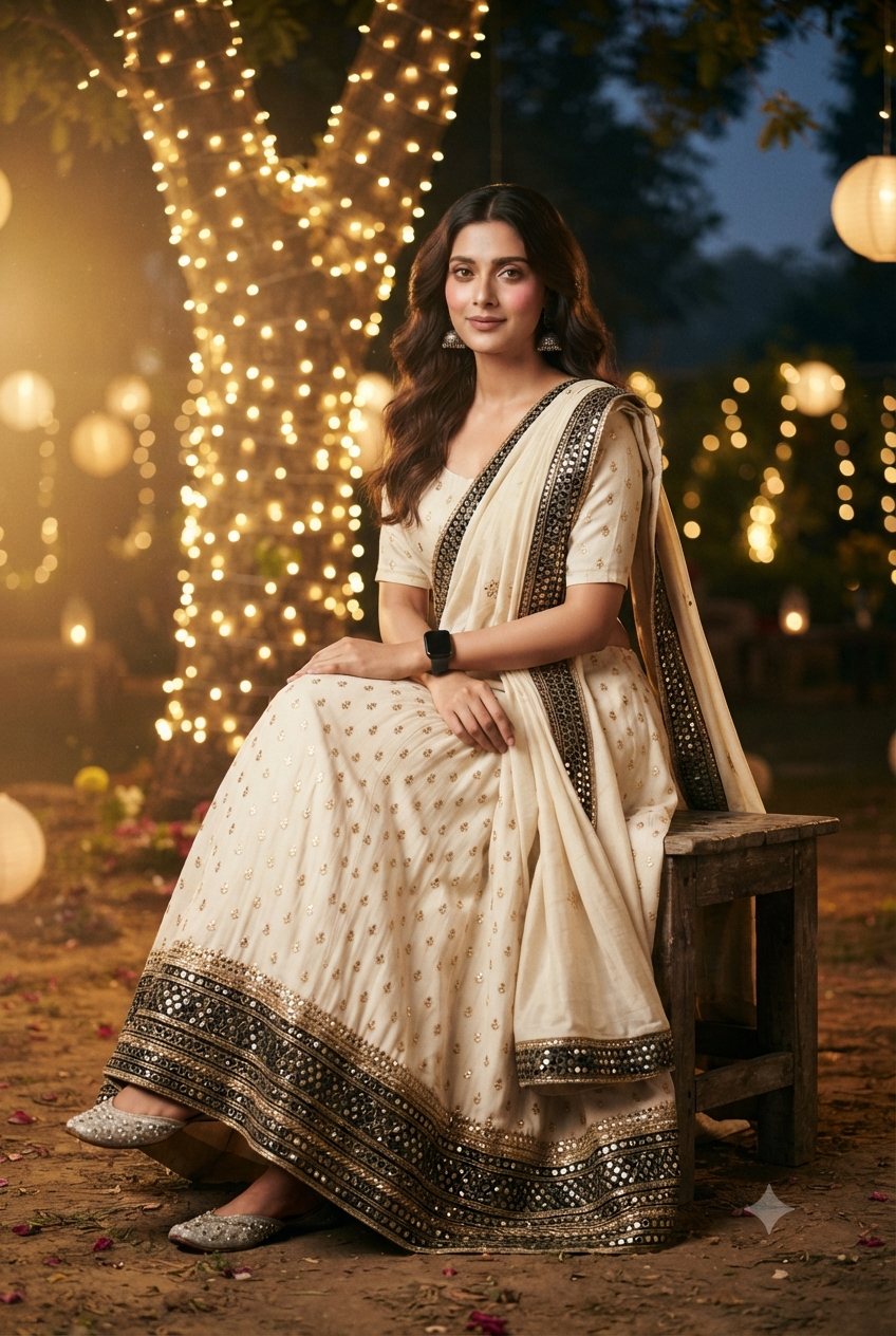 Fairy Light Night: Festive South Asian Lehengas Editorial