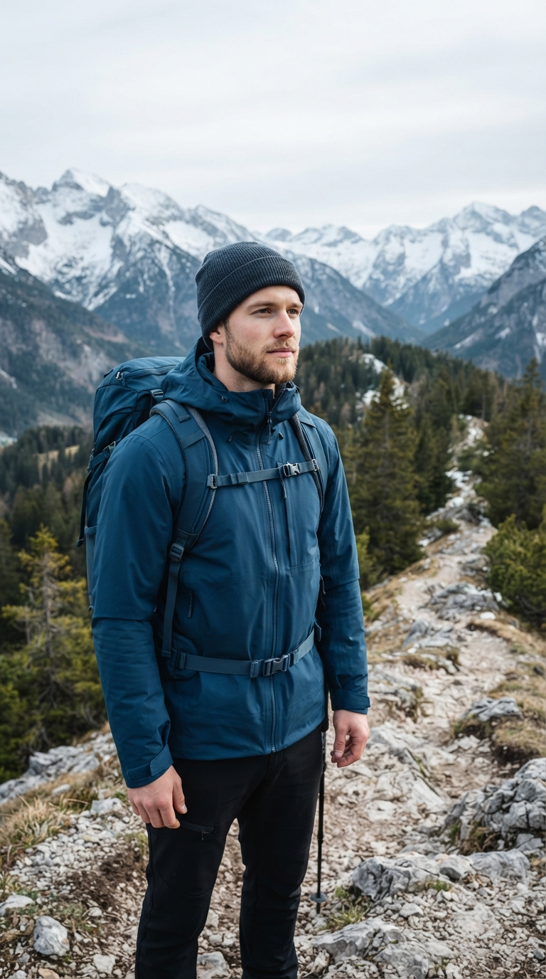 Alpine Hiking Adventure Outdoor Portrait