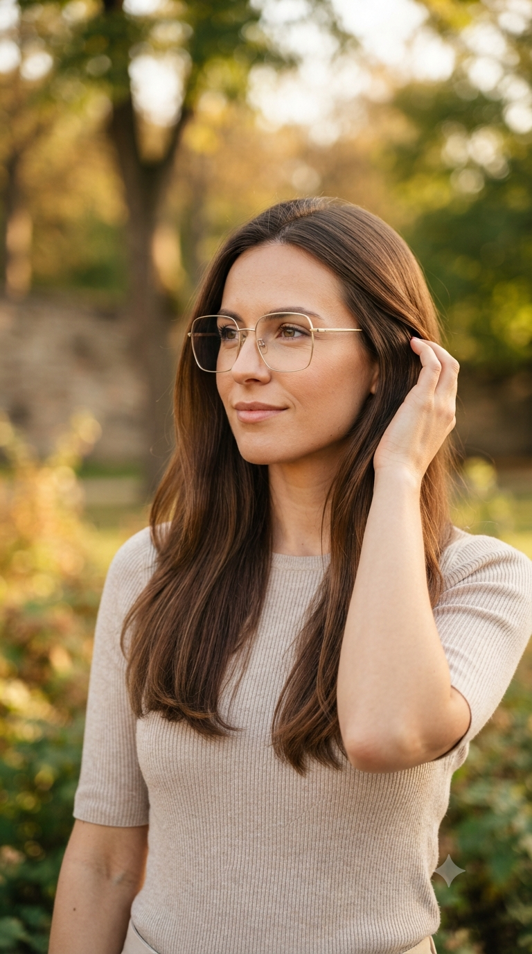 Serene Hair-Tuck Portrait