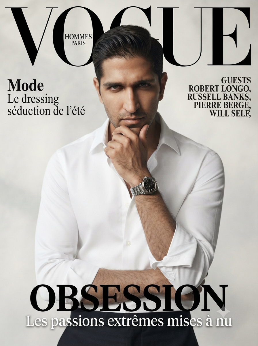 Vogue Hommes Paris "Obsession" Editorial Cover