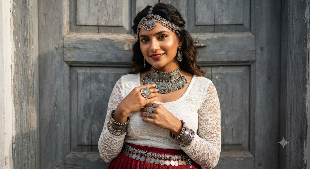 The Silver Filigree: A High-Definition 8k Portrait