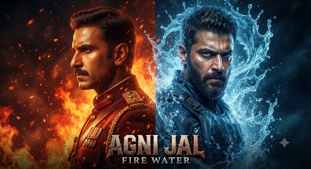 Indian Cinematic Movie Poster — Agni Jal: The High-Definition 8k Epic
