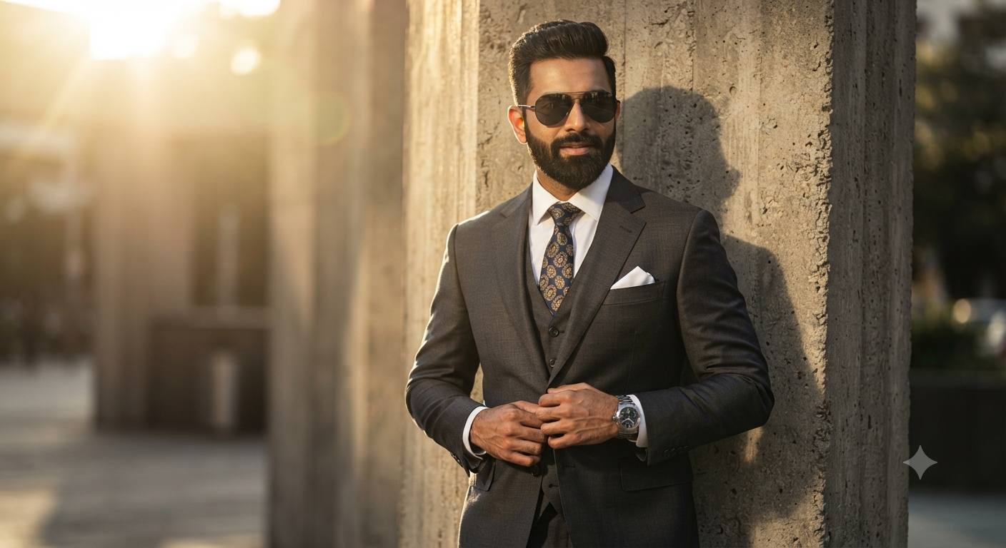 Golden Hour Executive Fashion Portrait
