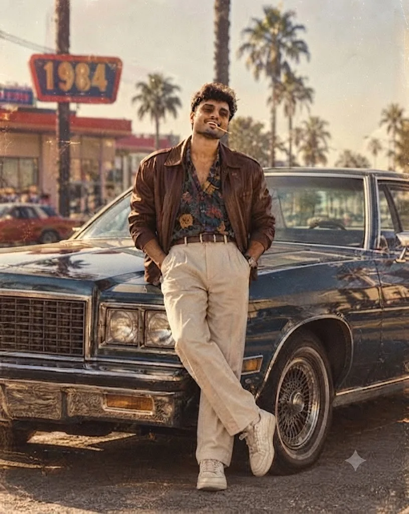 The 1984 Street Grab: A Neo-Vintage Editorial Portrait