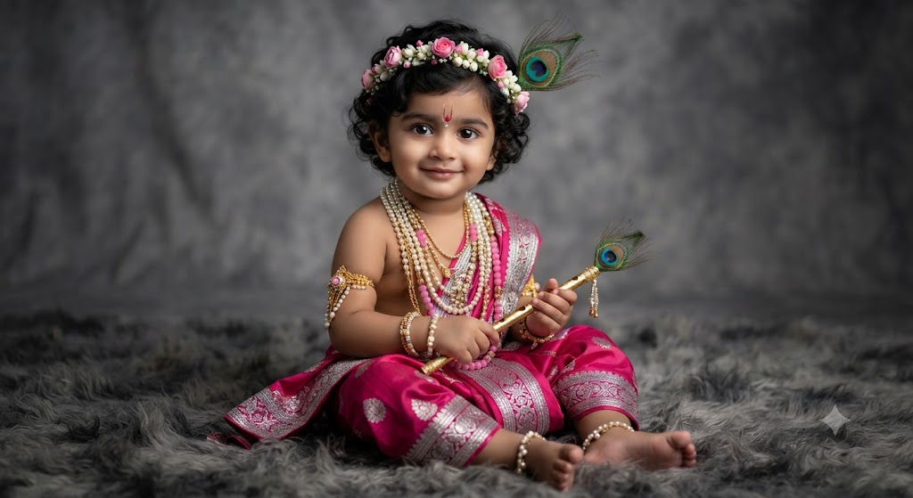The Divine Flutist: A High-Definition 8k Cultural Fine-Art Portrait