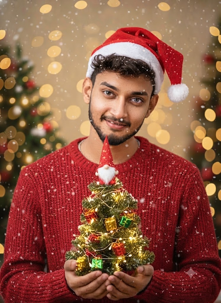 The Gnome Noel: A High-Definition 8k Holiday Fine-Art Portrait
