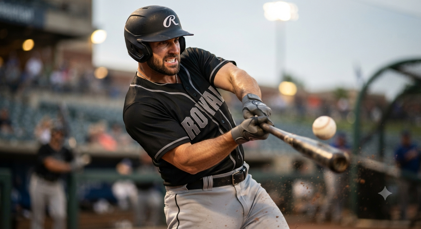 Power Hitter Batting Practice Action