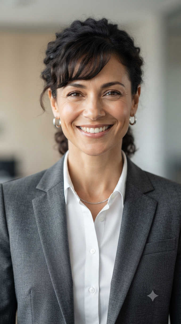 Charcoal Grey Suit Executive Studio Headshot
