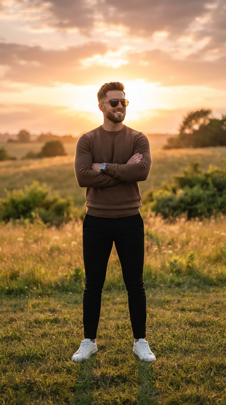 Golden Hour Silhouette Lifestyle Portrait