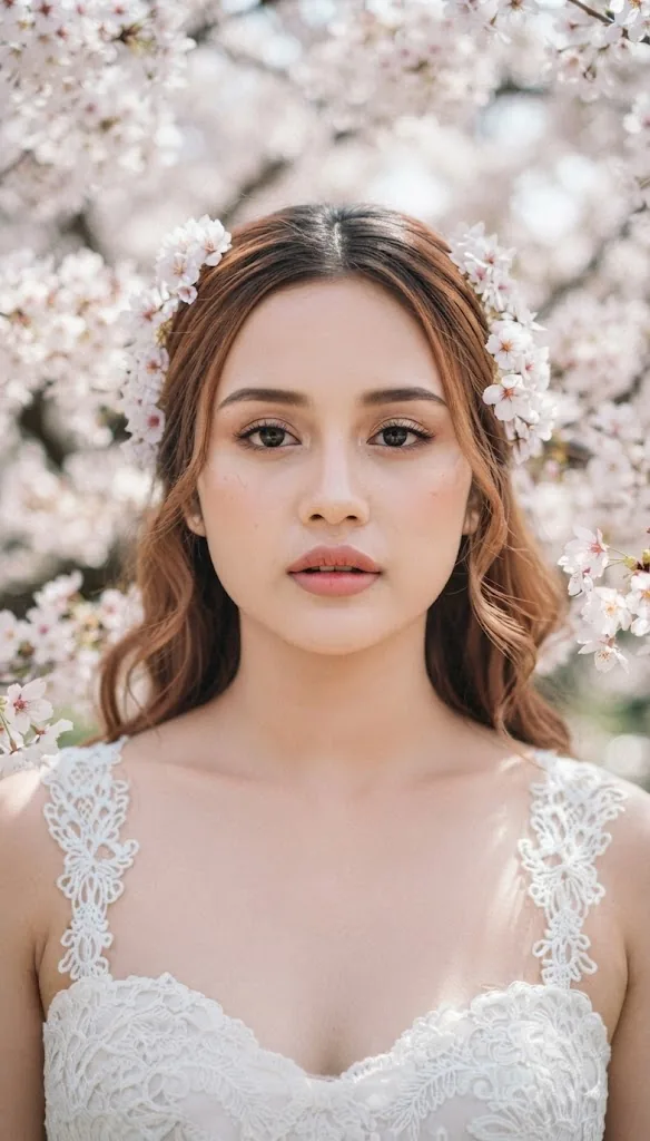 Sakura Serenade: A Portrait of Spring Grace