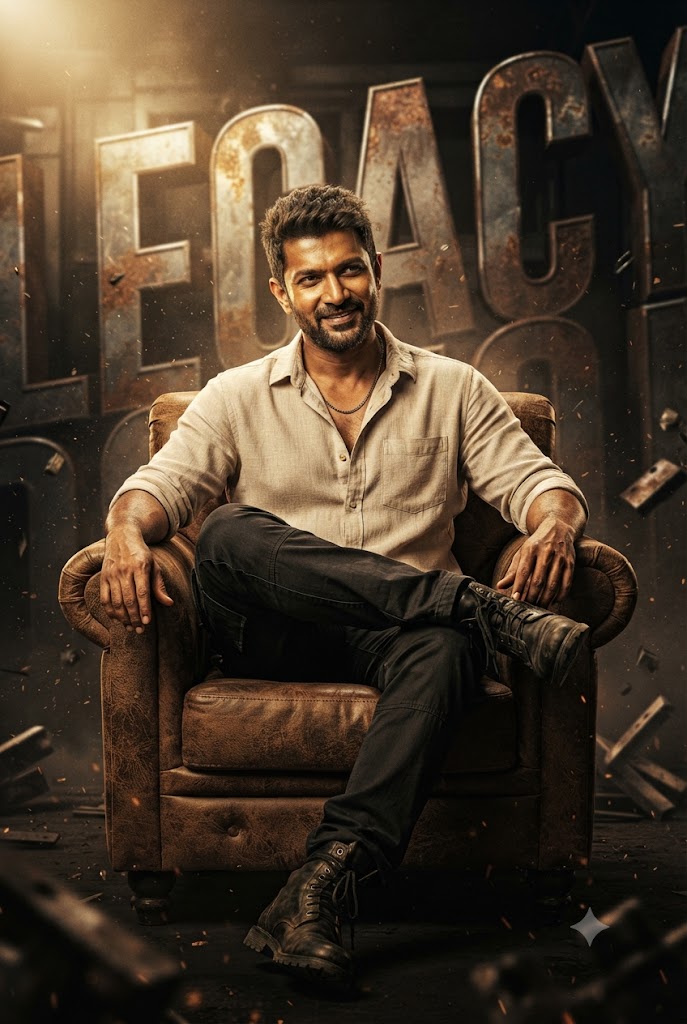 Gritty Action Hero Boss Character Poster