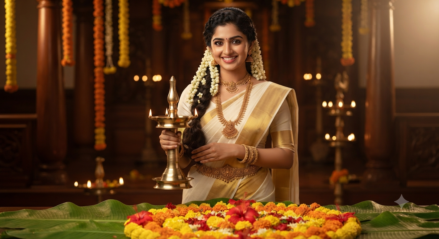 Nilavilakku Lamp Festival Portrait