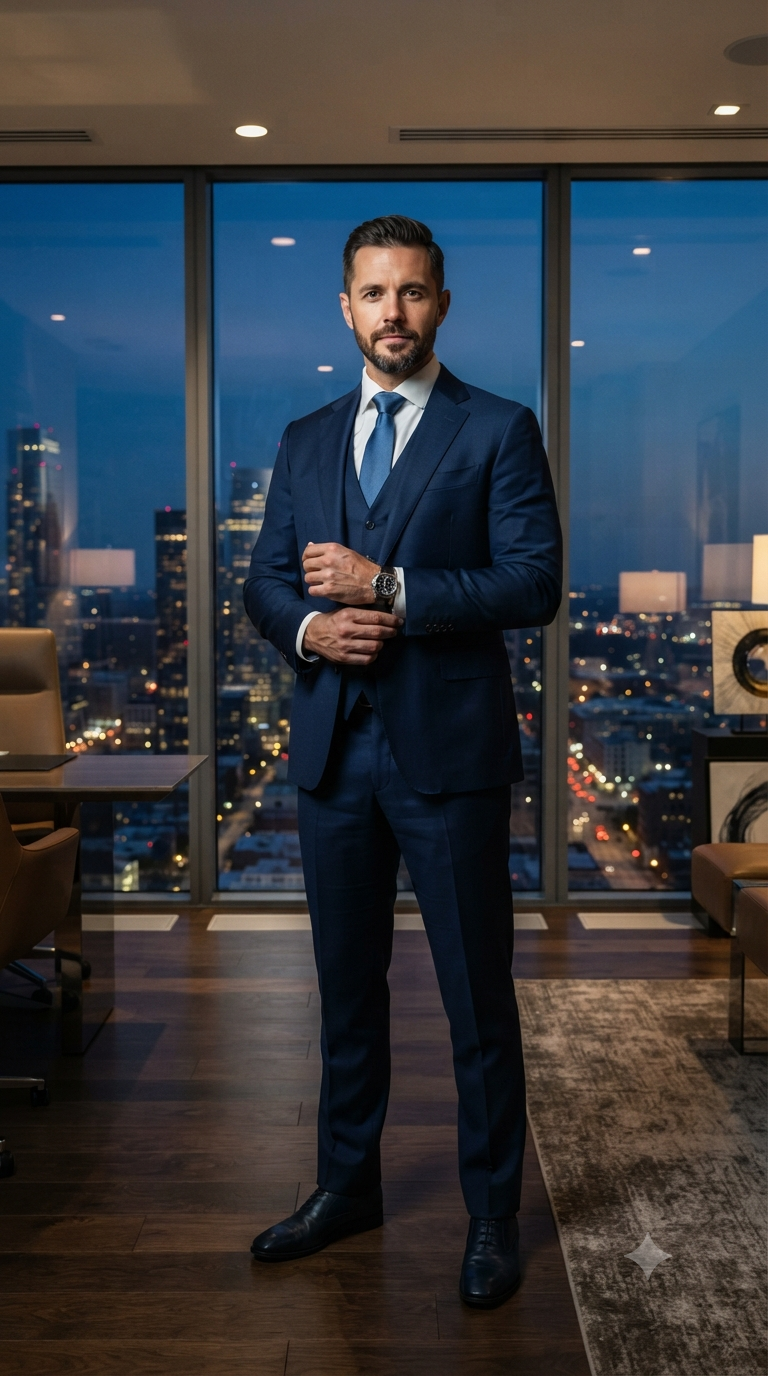 Twilight Executive Skyline Portrait