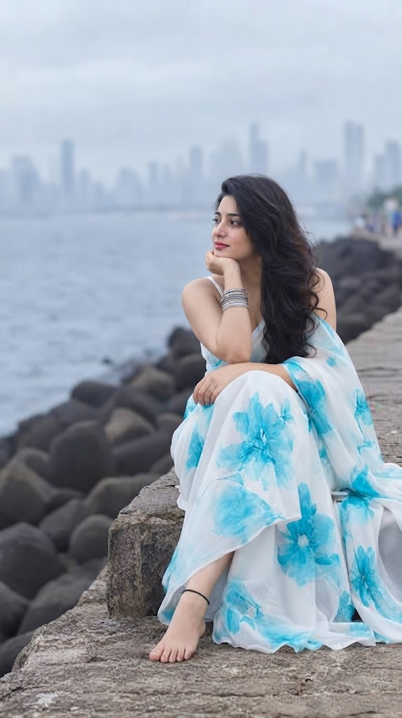 The Marine Drive Grace: An 8k High-Definition Cultural Portrait