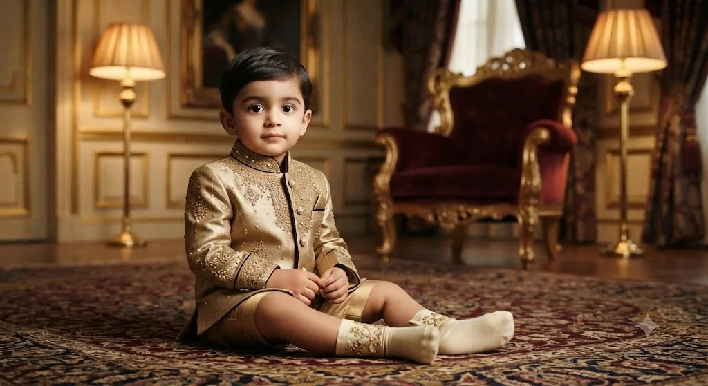 The Royal Heir: A Grand Regal Toddler Portrait