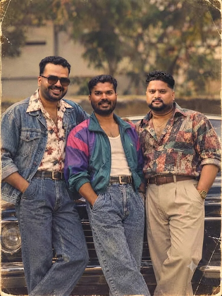 The Brotherhood: A 1980s Retro Crew Portrait