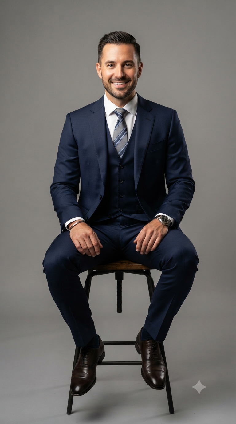 Corporate Professional Studio Portraiture — Executive Studio Three-Piece Suit Portraitit