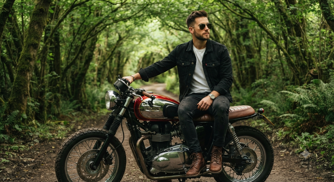 Forest Canopy Cafe Racer Adventure Portrait
