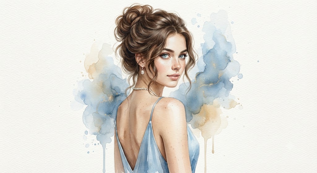 Pixel-Perfect Portrait: A High-Definition 8k Watercolor Study