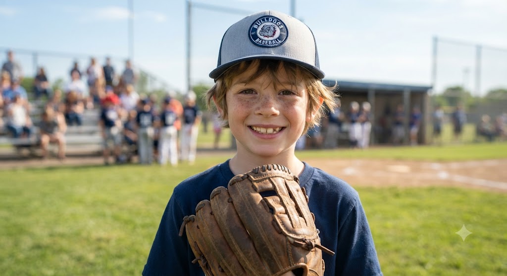 Little League Baseball Portrait