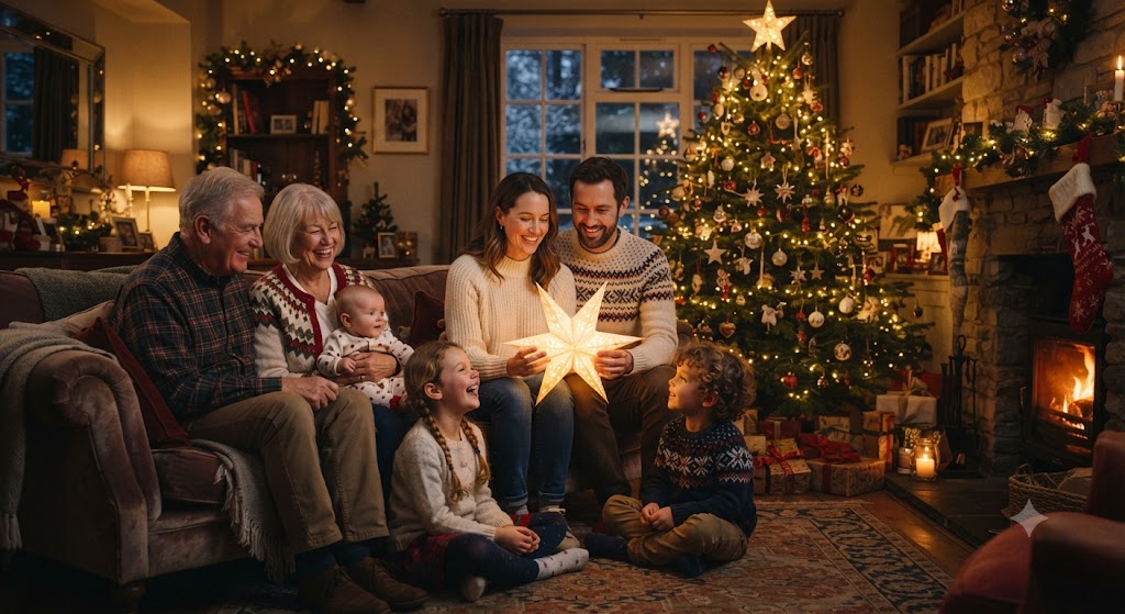 Holiday Family Glowing Star Moment